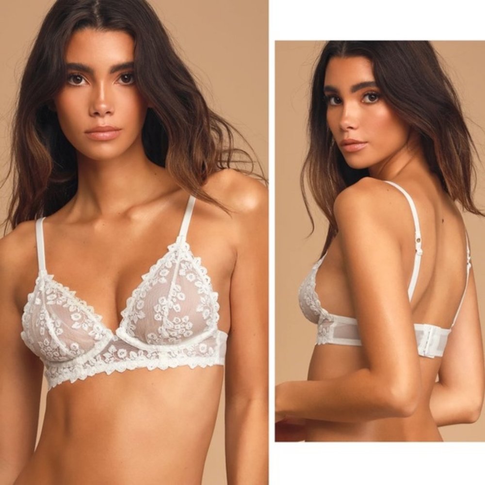 Free People Veronica Underwire White Bra - Picture 3 of 3